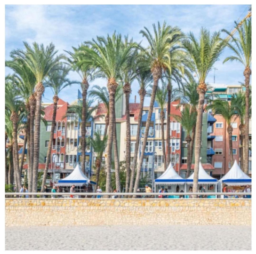 Luxury Primerisima Linea Playa Poniente Benidorm Con 6,5 Mts De Vistas Frontales Al Mar Extérieur photo