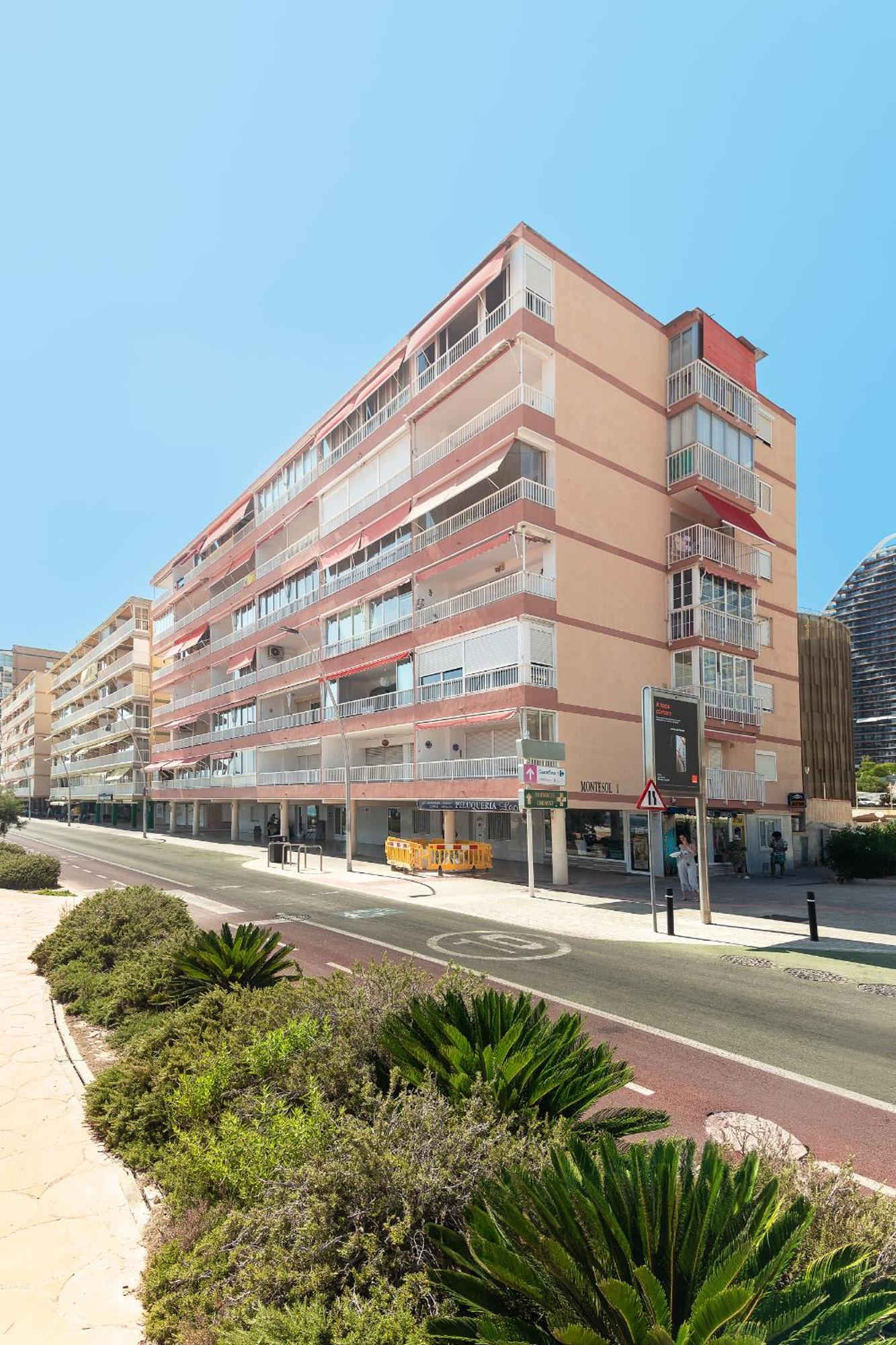 Luxury Primerisima Linea Playa Poniente Benidorm Con 6,5 Mts De Vistas Frontales Al Mar Extérieur photo